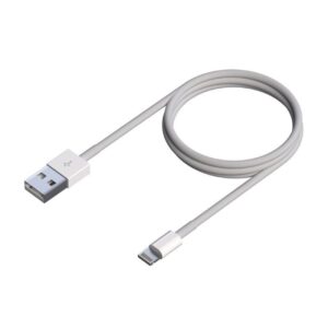 Cable USB 2.0 Lightning Aisens A102-0542/ USB Macho - Lightning Macho/ 50cm/ Blanco