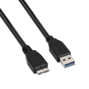 Cable USB 3.0 Aisens A105-0044/ USB Macho - MicroUSB Macho/ 5Gbps/ 2m/ Negro