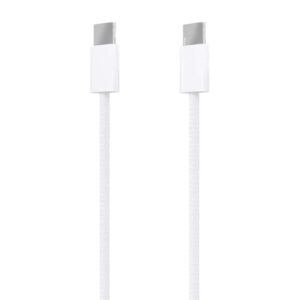 Cable USB 2.0 Tipo-C Aisens A107-0855/ USB Tipo-C Macho - USB Macho/ Hasta 60W/ 480Mbps/ 1m/ Blanco